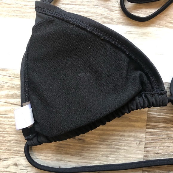 GUC Old Navy Women’s Adjustable Black String Bikini Top - Picture 7 of 10